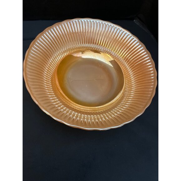 Fire King Anchor Hocking Peach Luster Serving Bowls Set of 2 - Picture 5 of 6